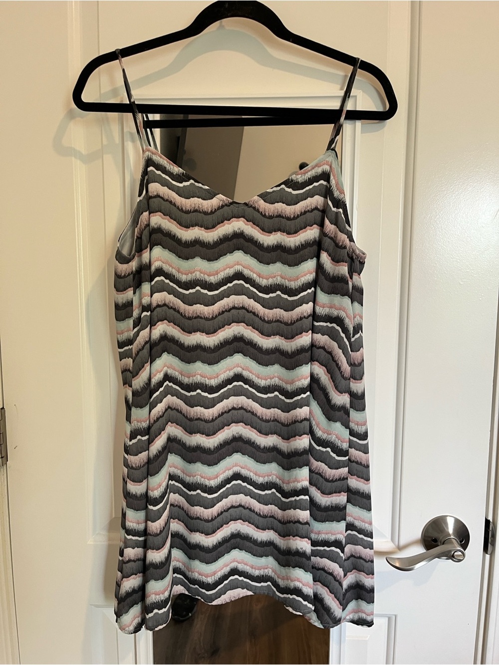 Rokoko Spaghetti Straps Camisole Dress in Gray,Pink,Mint Green, Black, White SM